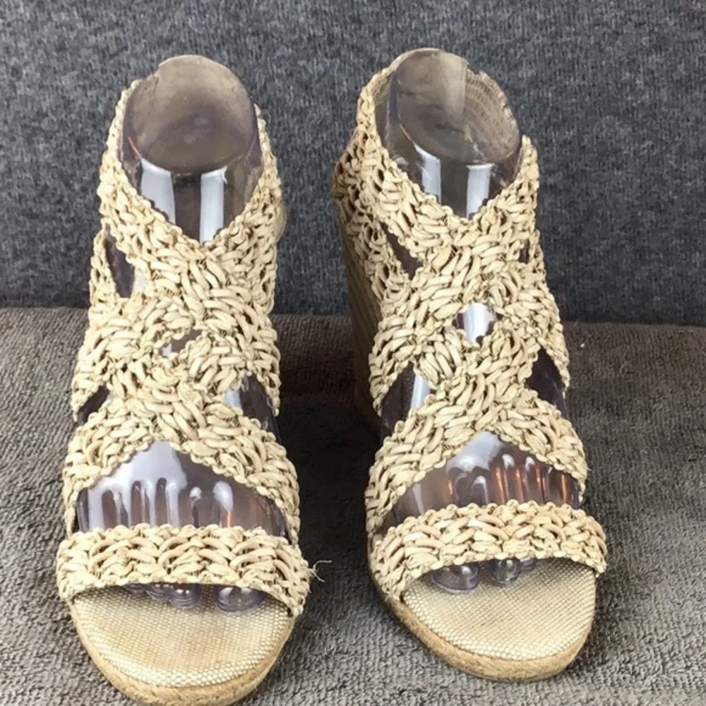 Jean-Michel Cazabat Espadrilles Wedge Sandals Sz‎ 8.5